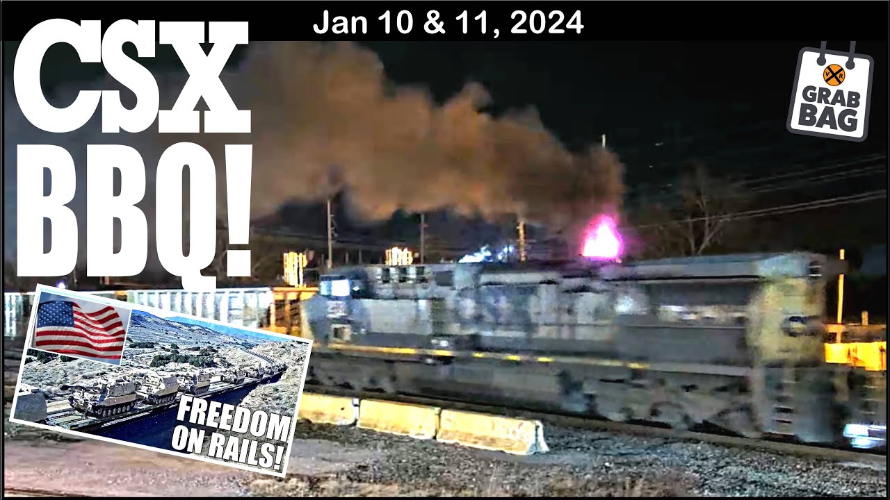 FLAMING CSX BBQ! MEETS, RACES, 3-WAYS, FAIRFIELD SOUTHERN SWITCHER, DEER, LORAM…