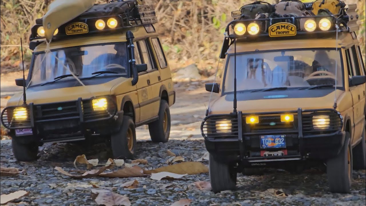 D1RC Camel Trophy Discovery Off-road trip with friends
