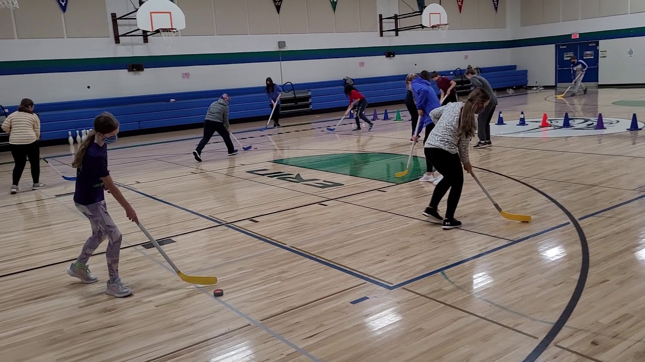 Floor Hockey Dribble & Shoot PE Progressions mp4