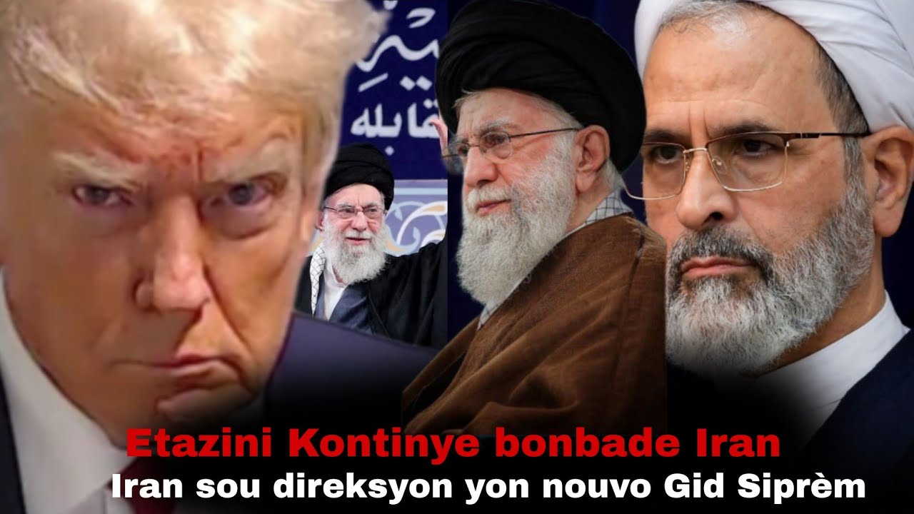 Etazini kontinye bonbade, Iran pwomèt vanjans - Yon nouvo gid Siprèm ap mennen Iran