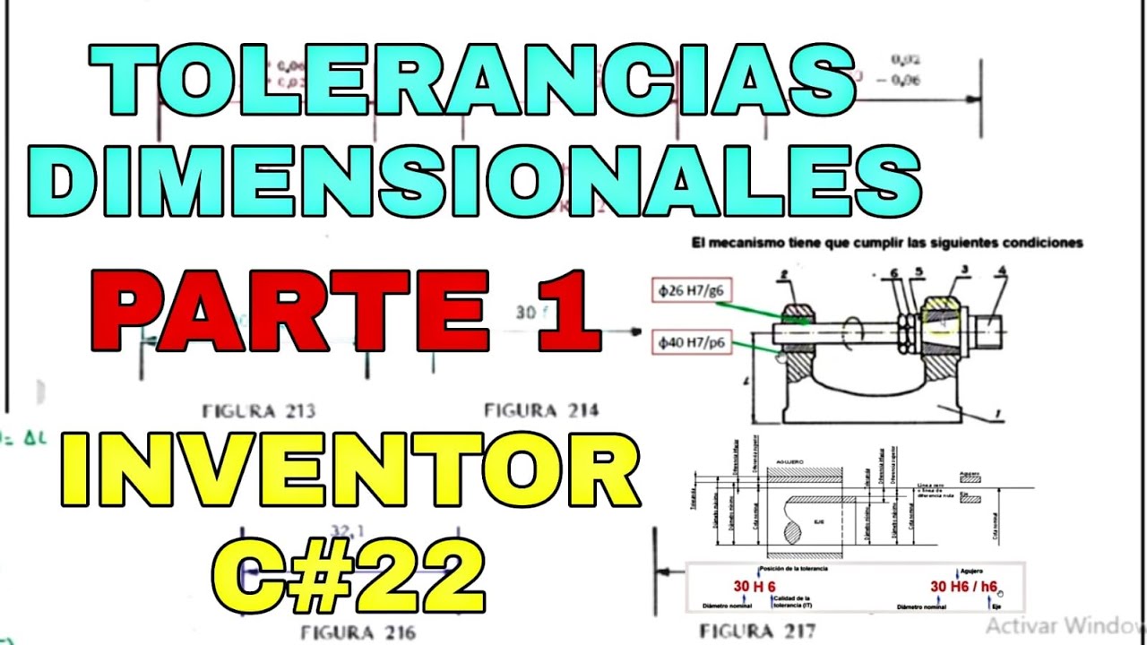 TOLERANCIAS DIMENSIONALES en Dibujo Técnico P1 - INVENTOR C#22