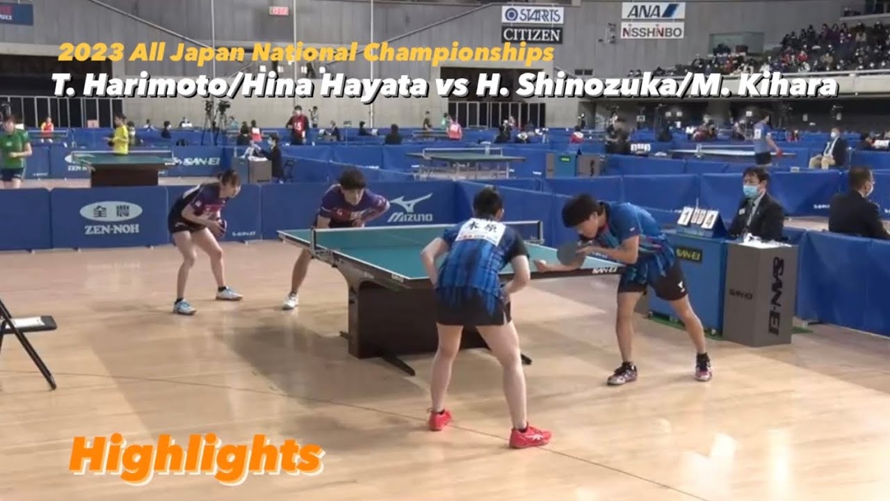 T. Harimoto/H. Hayata vs H. Shinozuka/M. Kihara | 2023 All Japan National Championships Highlights
