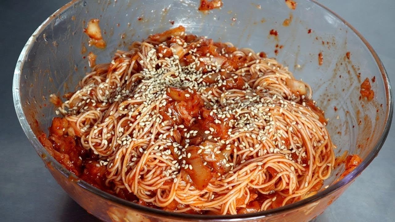 5분만에 만드는 호로록 비빔국수 이렇게 만들어 정말 맛있어요~
