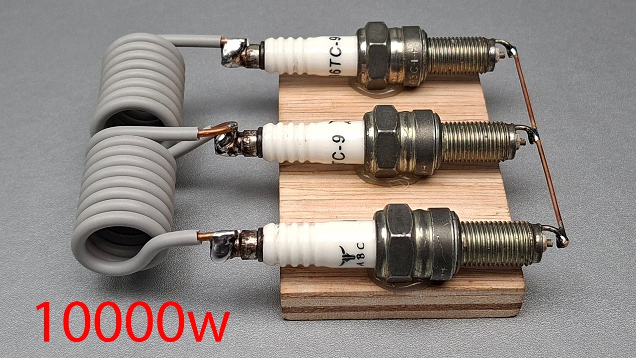 Top 5 the strongest generator Electricity 220v 10000w self running from pvc copper wire & spark plug