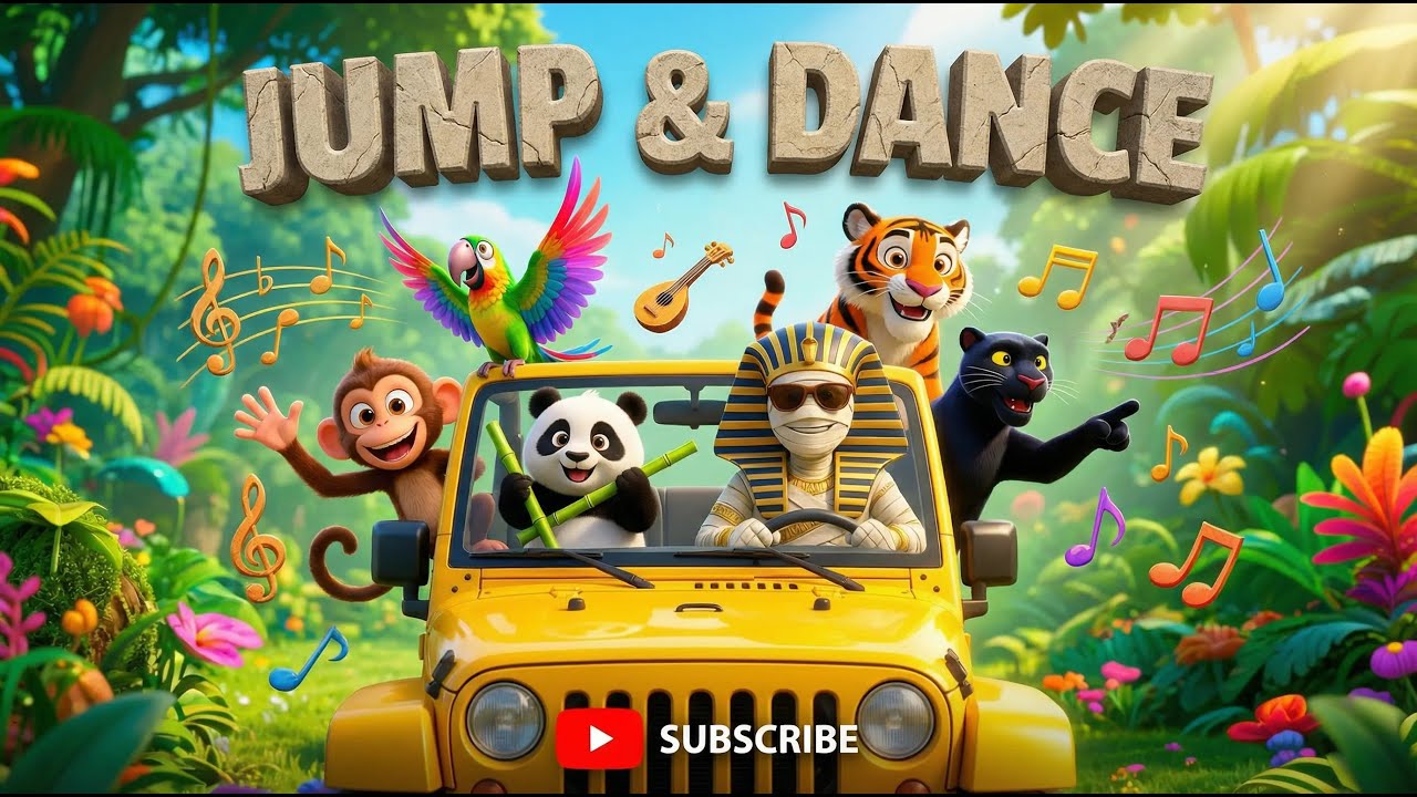 Monkey Jumps from Branch to Branch 🐒🌴 Fun Kids Song with Tuty | Jump & Dance