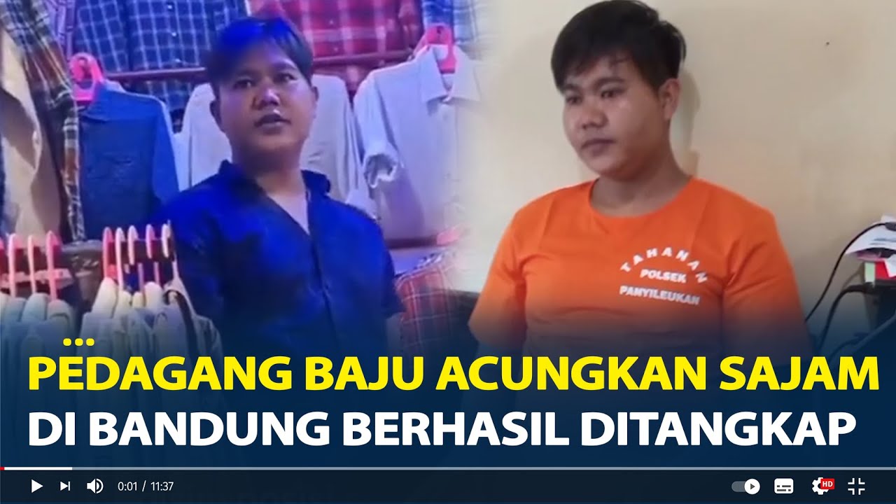 Pedagang Baju Acungkan Sajam di Bandung Berhasil Ditangkap, Ngaku Tersinggung Disebut Penipu