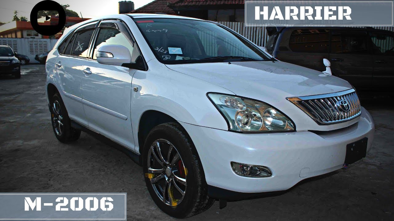 Toyota Harrier 2006 model in white color now at harab motors tz