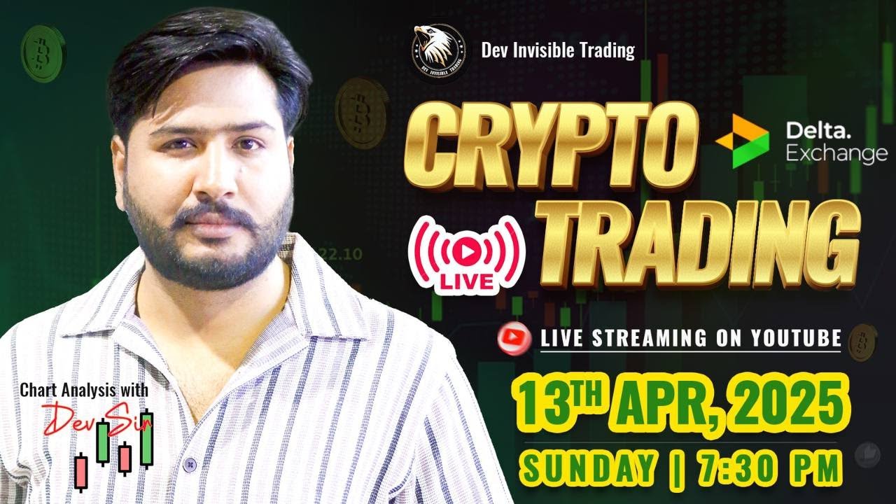 13  April Crypto live trading , bitcoin live trading #deltaexchange #btc#cryptolivetrading #trading