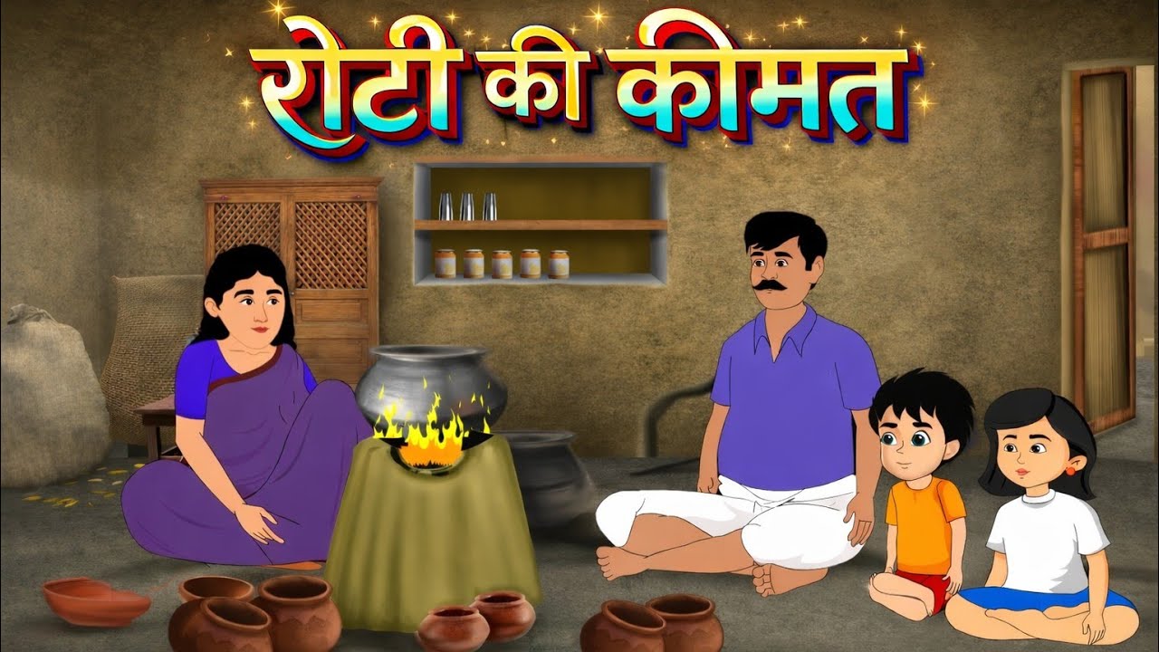 रोटी की कीमत।  हिंदी स्टोरी।  Hindi story  bedtime stories   hindi kahani #storiesinhindi 