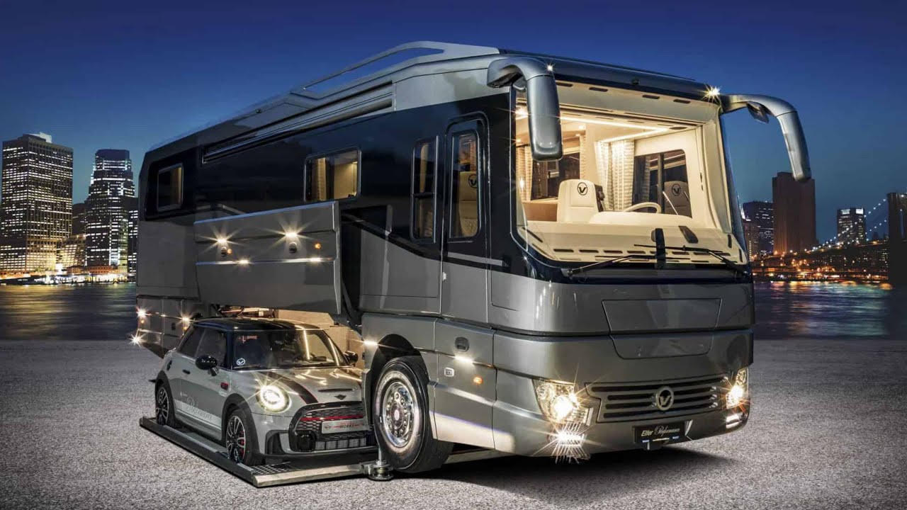 Größte Wohnmobile der Welt 🔴 Volkner Mobil Reisemobile der Extraklasse mit mittiger PKW-Garage