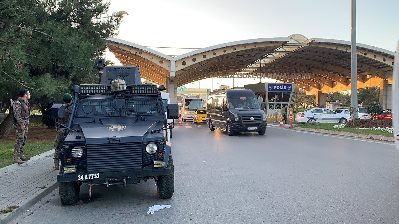 Sabiha Gökçen Havalimanı'nda hareketli anlar