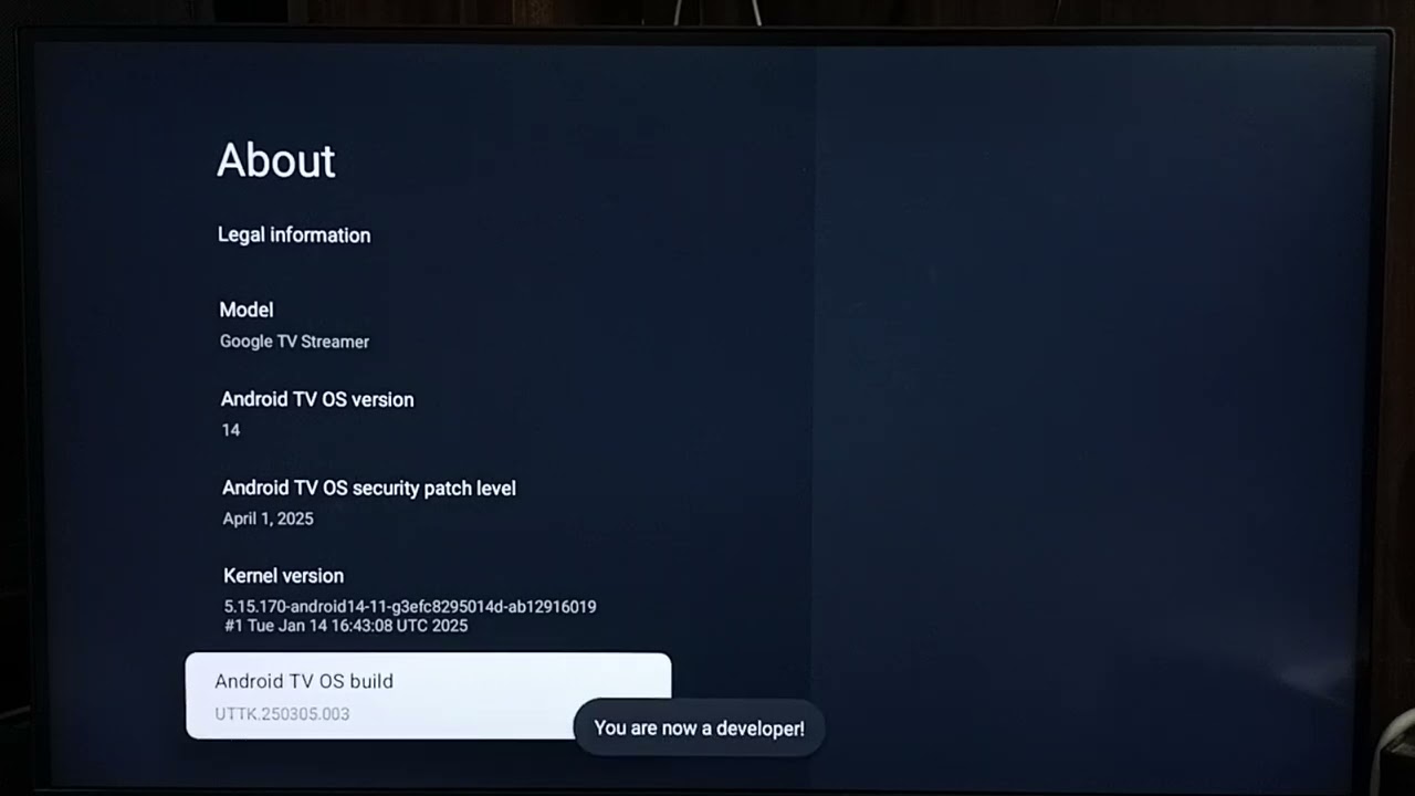 Google TV Streamer 4K | How to Enable and Disable Developer Options