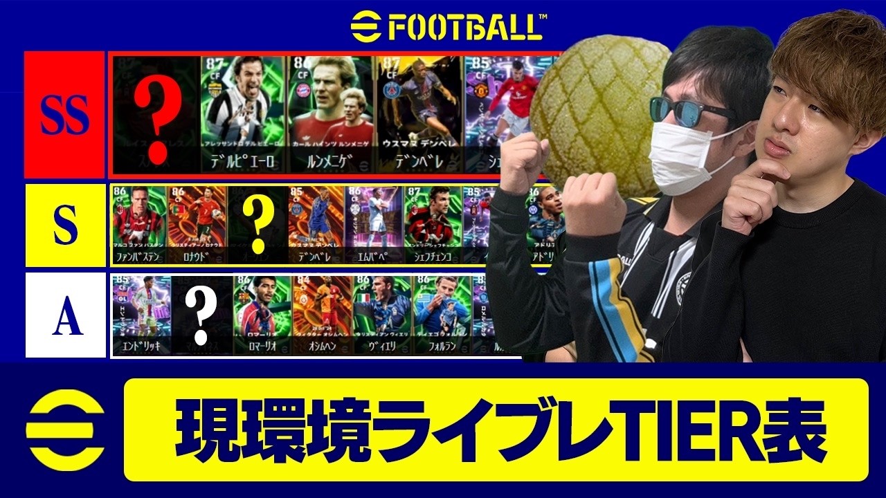 現環境の最強ライブレTIER表を本気で作りました【eFootball,イーフットボール,イーフト】