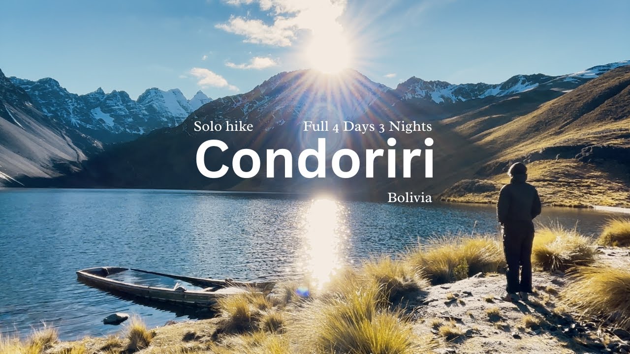 silent hiking in Bolivia Condoriri for 4 days