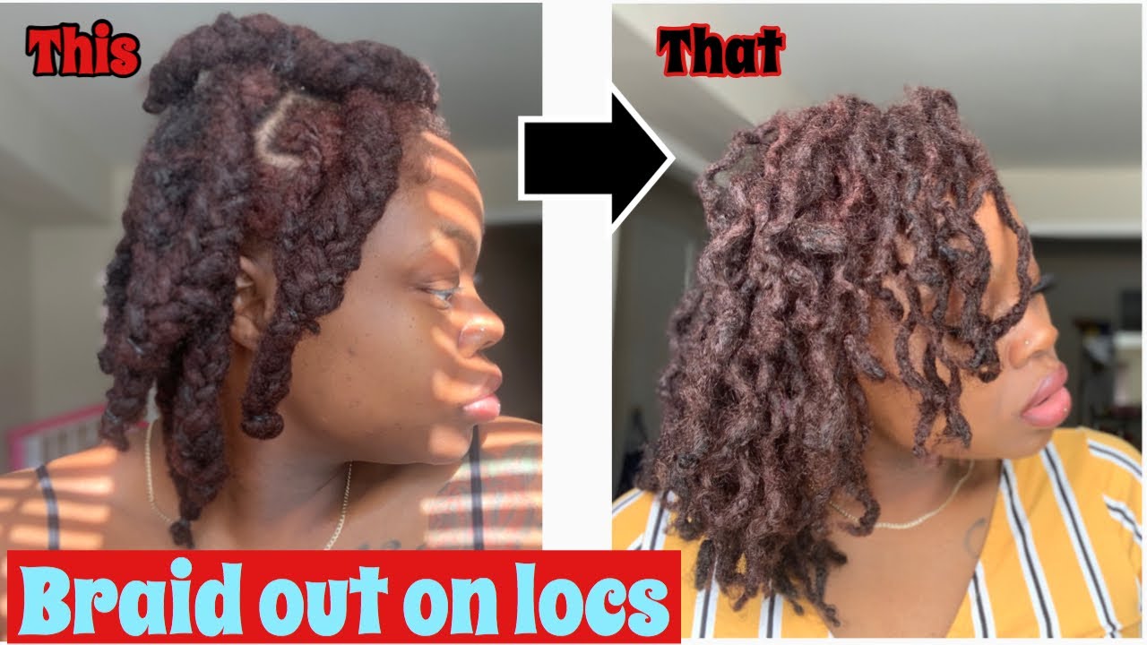 HOW TO GET CURLY LOCS BY DOING A BRAID OUT | SUPER EASY LOC STYLE