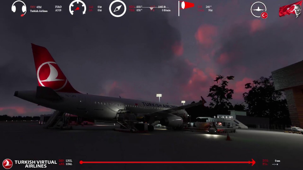 PAZAR UÇUŞU! IVAOTR DANGEROUS TOUR LEG2 MSFS FENIX A320 THYVA