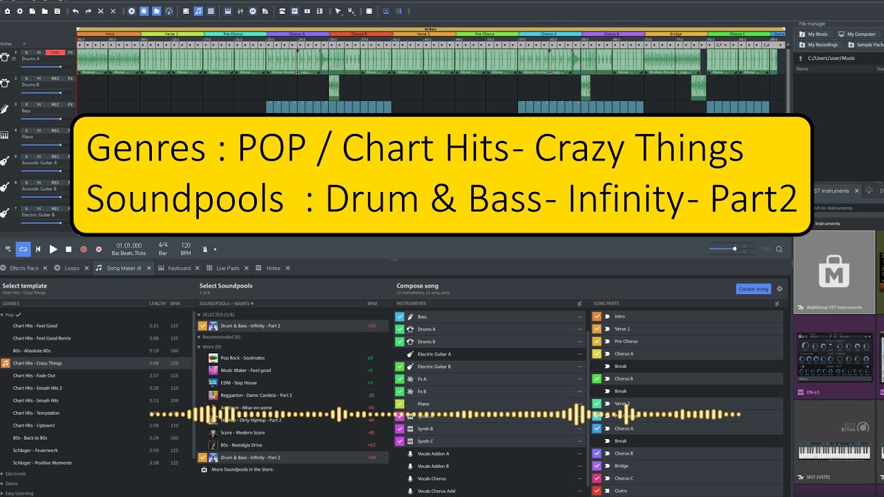 POP / Chart Hits - Crazy Things  / Drum & Bass - Infinity - Part2