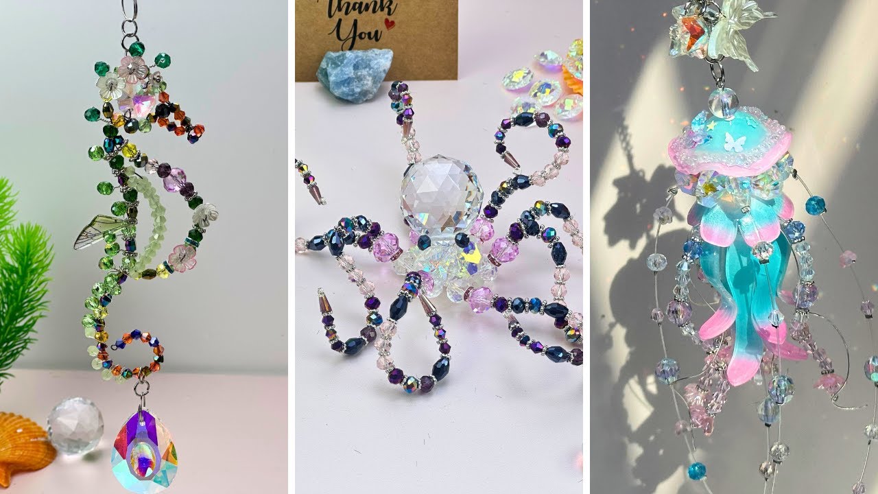 How to Make Sea Animal Suncatchers | 3 DIY Ideas for Beginners