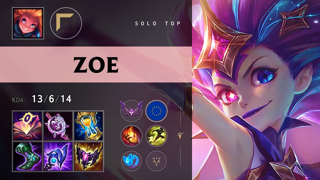 Zoe Top vs Sylas - EUW Master Patch 26.13
