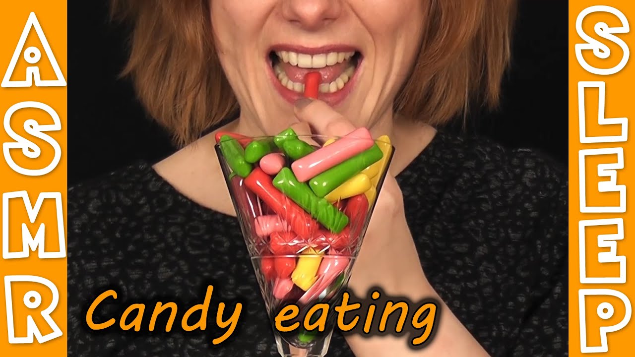 ASMR SOFT CANDY eating / chewing & crunch