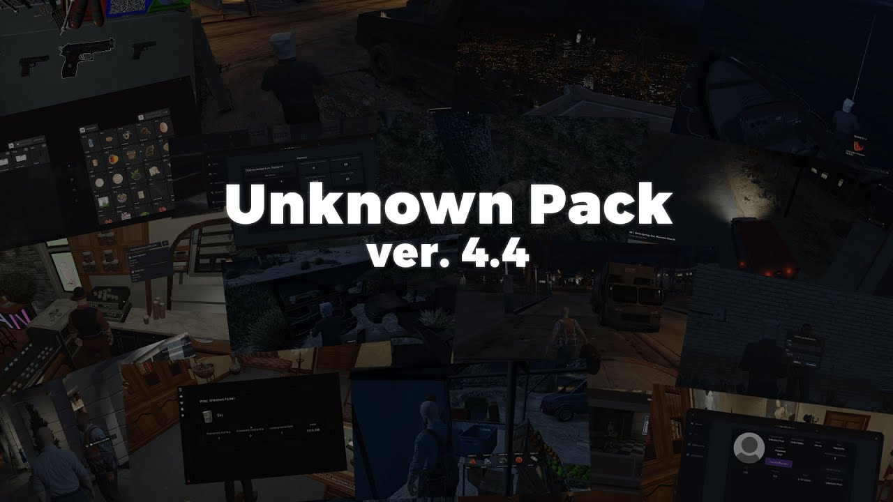 Paczka Na Twój Server Fivem | Unkn0wn Pack 4.4