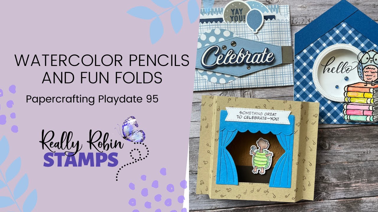 A Hodgepodge of Fun Folds and Watercolor Pencils | Papercrafting Playdate 95