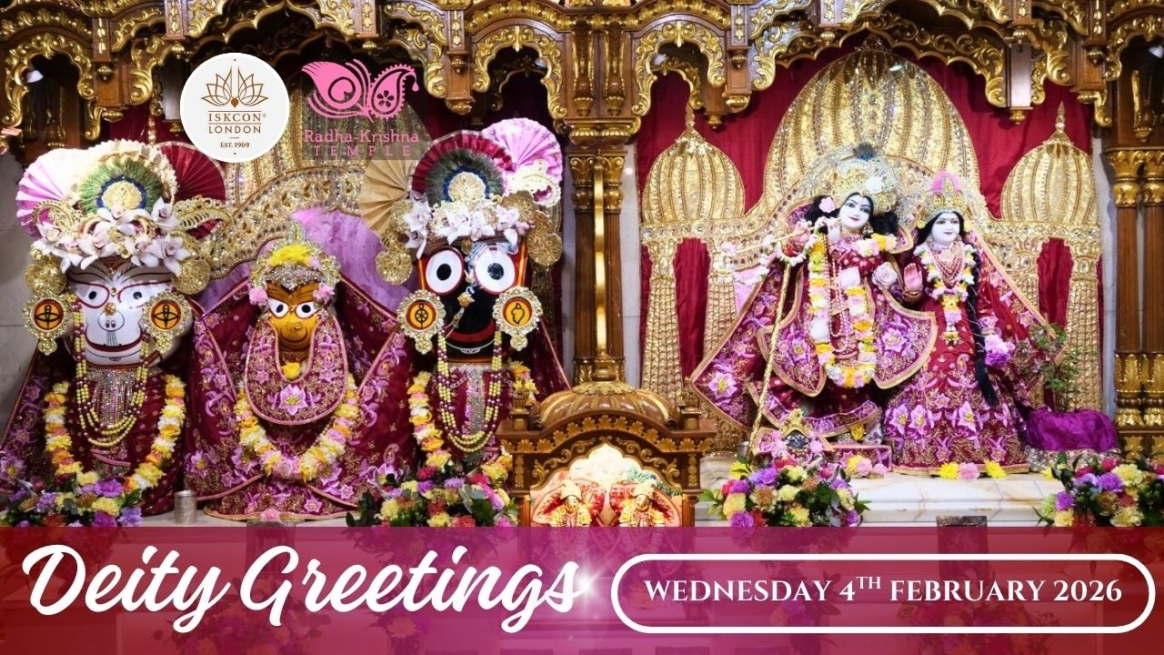 Deity Greetings | Guru Puja | SB 2.6.32 Class by HG Madhava Dayita Devi Dasi - 04.02.2024