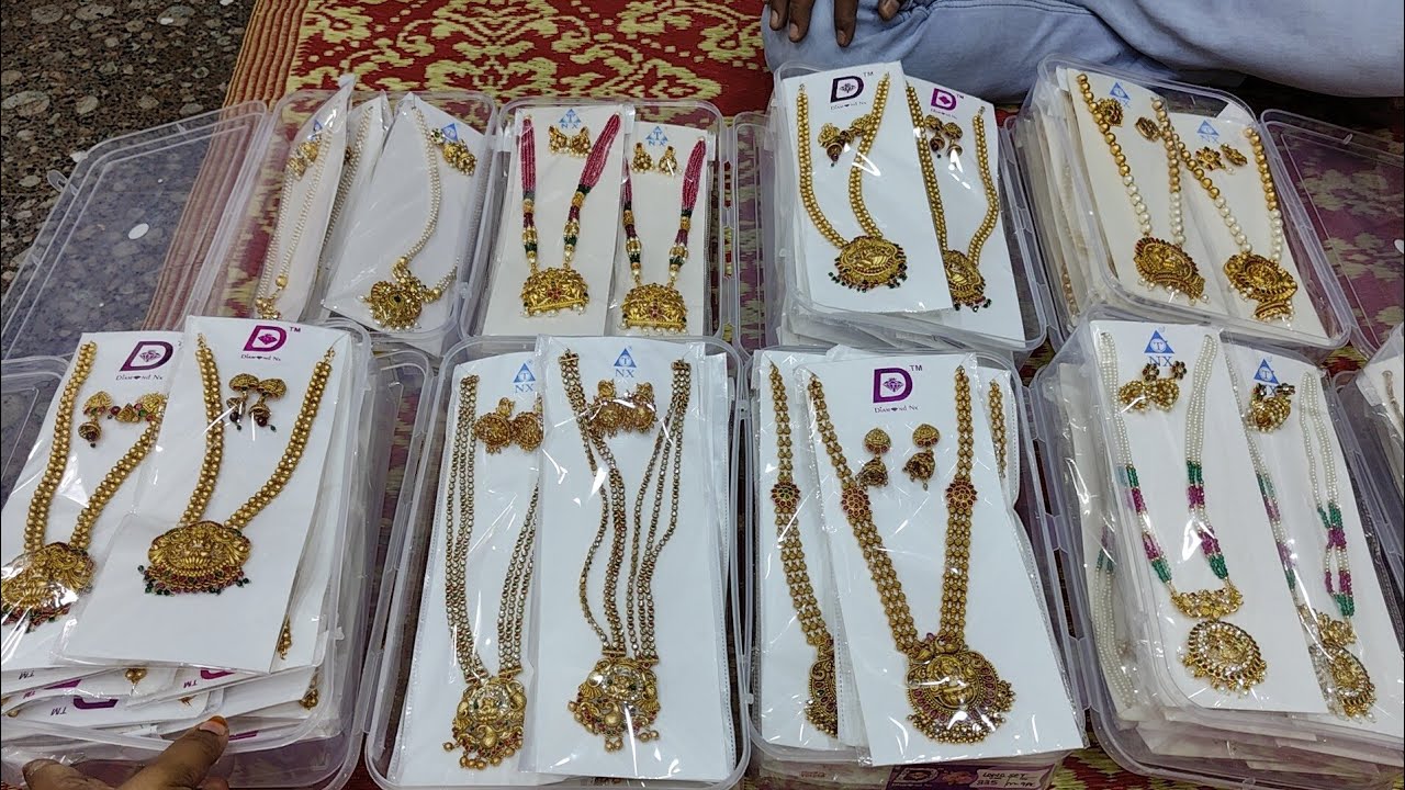 Chickpet Bangalore Wholesale 1Gram Gold Covering Guaranty Jewelry/Courier AVL/Gold Jewelry Shopping