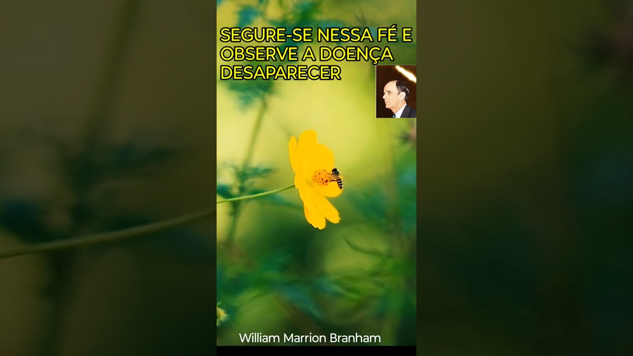 Segure Essa F&eacute; e Receba Sua Cura #evangelistajos&eacute;luiz #fe #williambranham