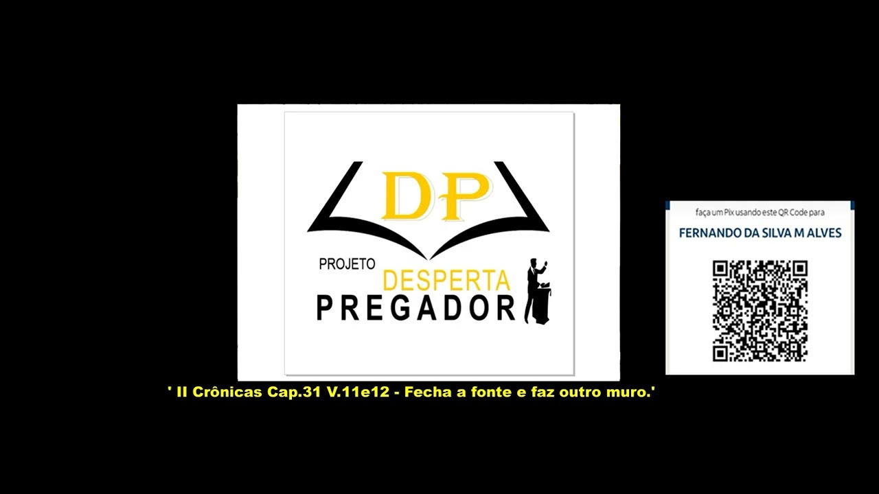 II Crônicas Cap.31 V.11e12 - Fecha a fonte e faz outro.-- CONTATO (81) 99644 - 4777 - Pix - WhatsApp