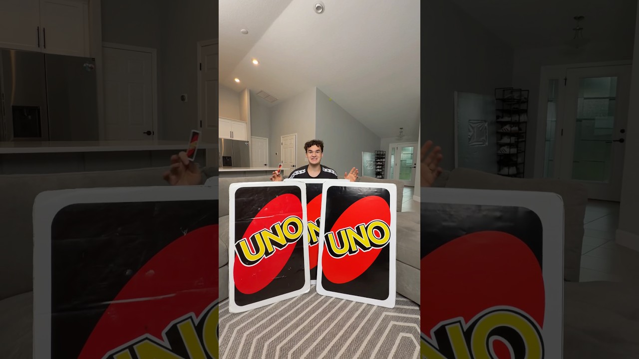 Я создал самые большие карты UNO🤩😎