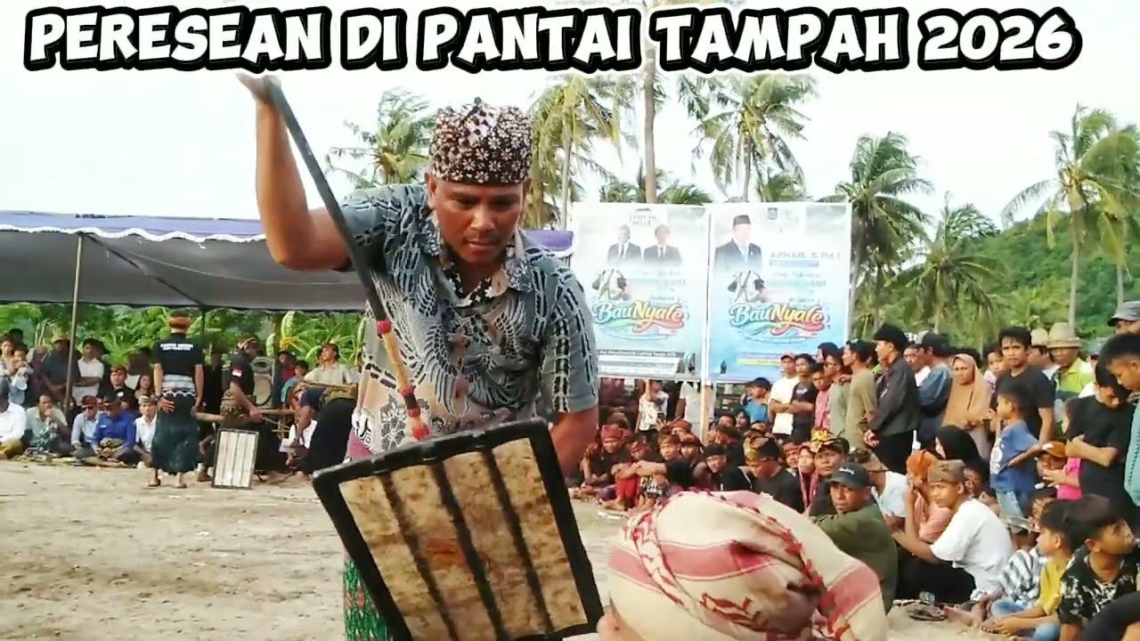 Peresean Di Pantai Tampah Hari Minggu Tgl 8 Februari 2026