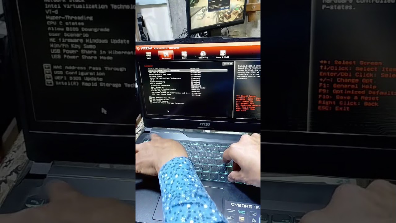 nvme or ssd not detected or shown when u need to format  intel speed shift tec for laptop gaming msi