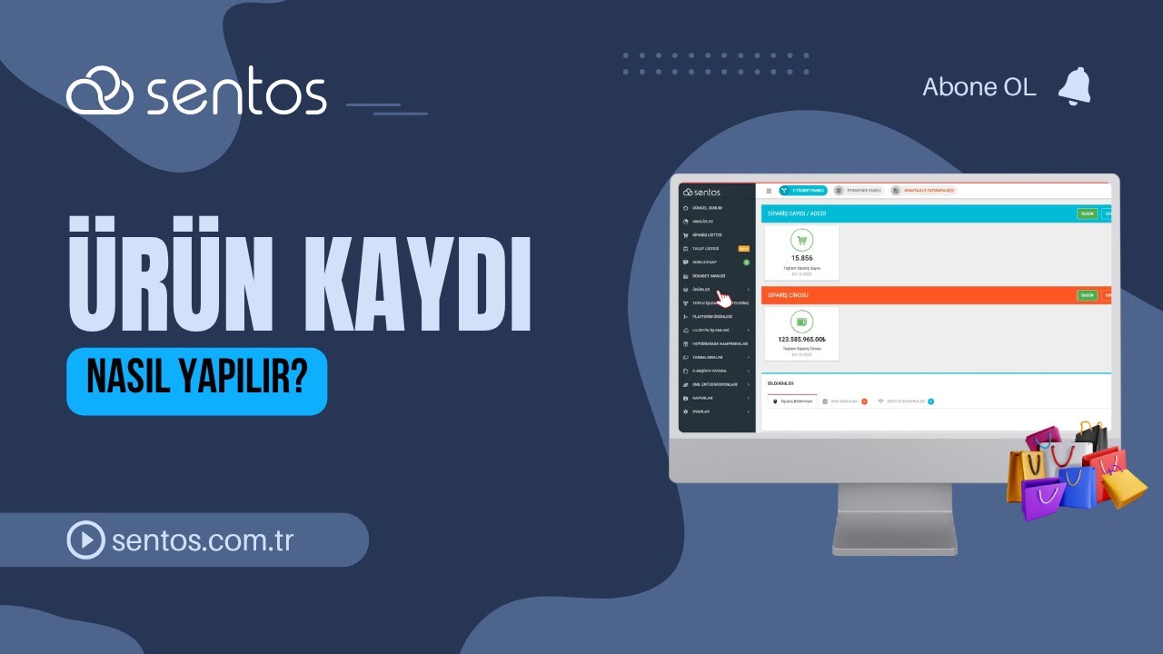 Sentos Paneli Ürün Kaydı Nasıl Yapılır? | SENTOS YAZILIM