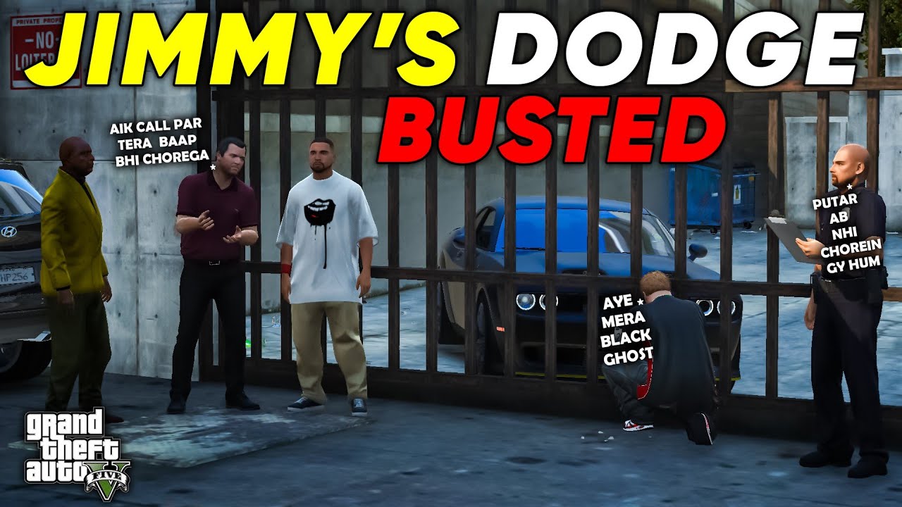 JIMMY'S BLACK GHOST GOT BUSTED | GTA 5 | Real Life Mods #609 | URDU |