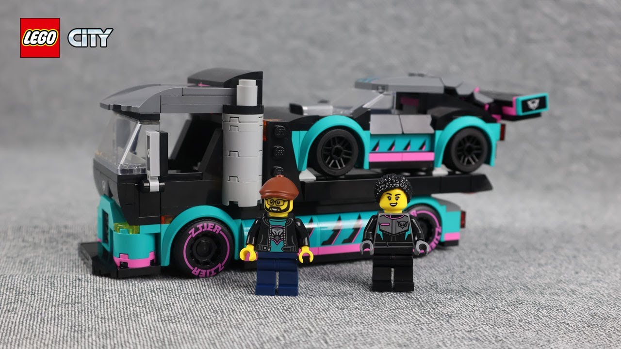Lego Speed Build 60406 - LEGO City Race Car and Car Carrier Truck
