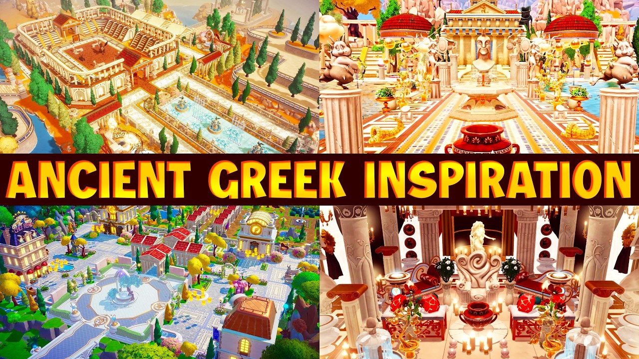 Эти постройки в древнегреческом стиле &mdash; ПРОСТО ОГОНЬ в Disney Dreamlight Valley. Как использовать...