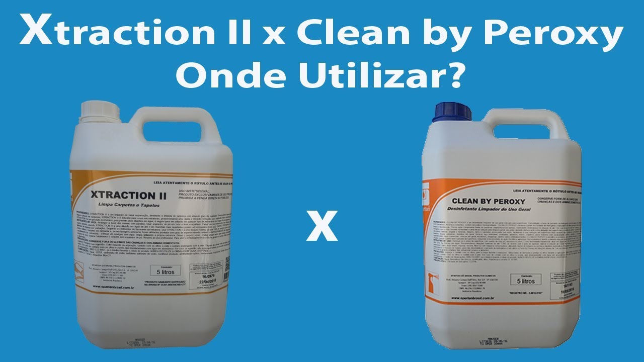 Xtraction II x Clean by Peroxy onde Usar? Limpeza de Estofado | Quick Clean