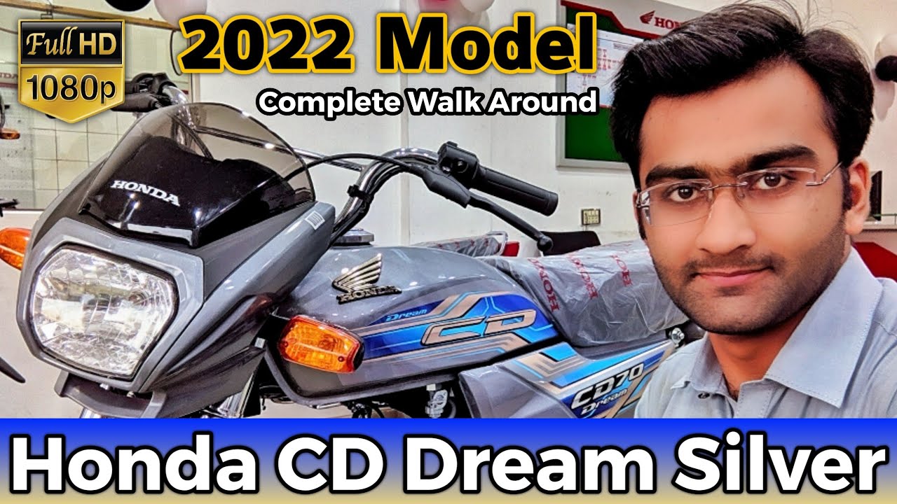 Honda CD 70 Dream 2022 Model Silver Colour Complete Walk Around Video On See Tech