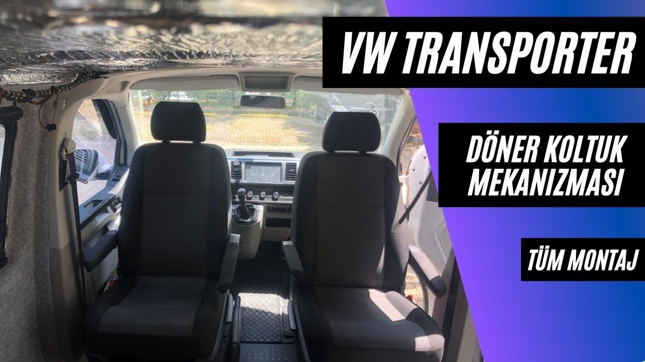 VW Transporter Karavan Yapımı | Döner Koltuk Mekanizması Montajı