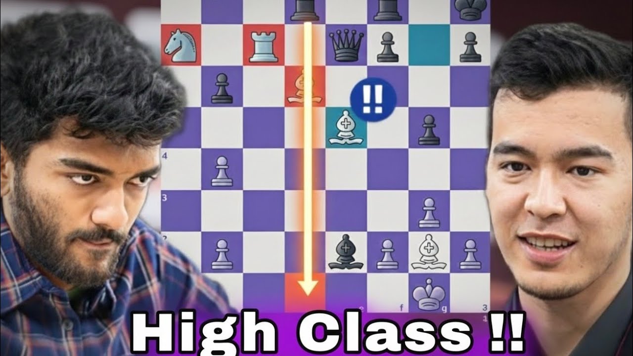 Brilliant!! Gukesh Stuns Nodirbek With a Stunning Move ♟️🔥