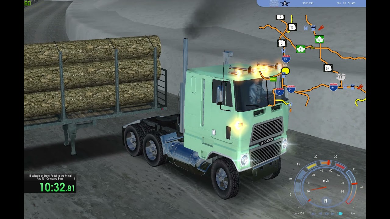 18 Wheels of Steel: Pedal to the Metal Speedrun Any% - Company Boss [World Record/ 