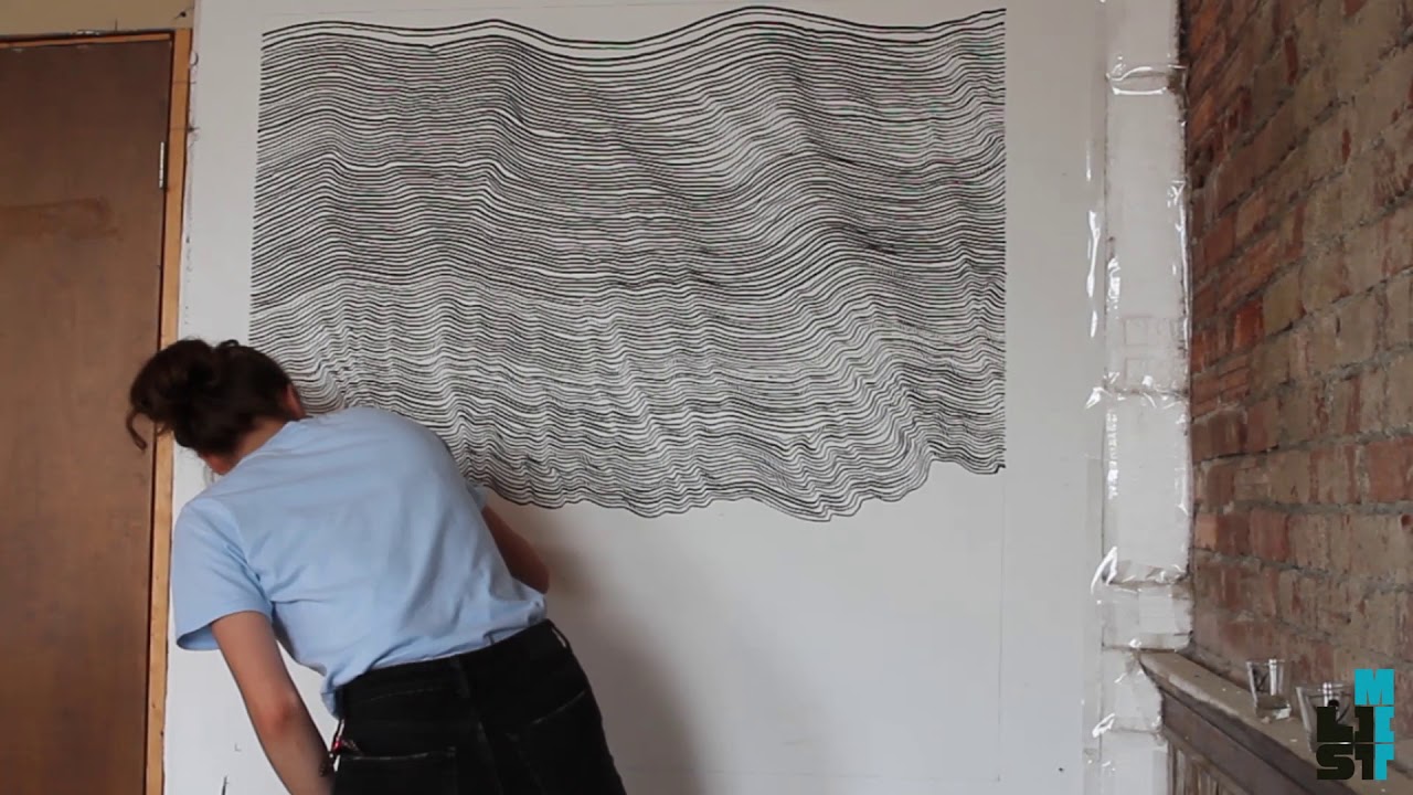 MIT List Center Student Lending Art Collection Highlight: Sol LeWitt, Wall Drawing # 869B
