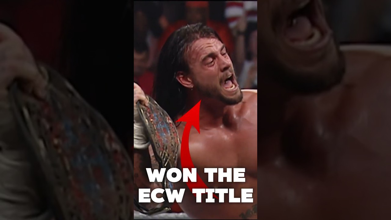 When CM Punk won the ECW Title #wwe  #wrestling #shorts