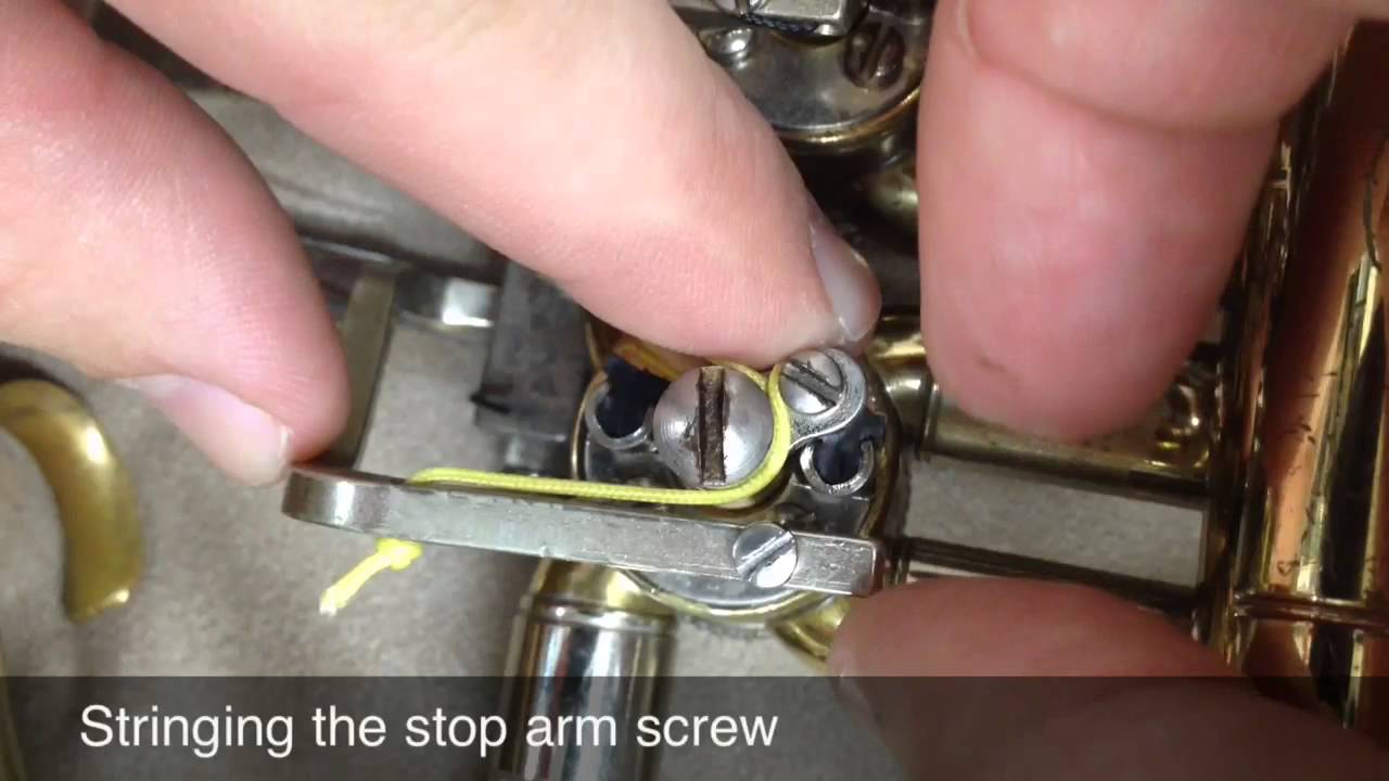 Tying French Horn Levers
