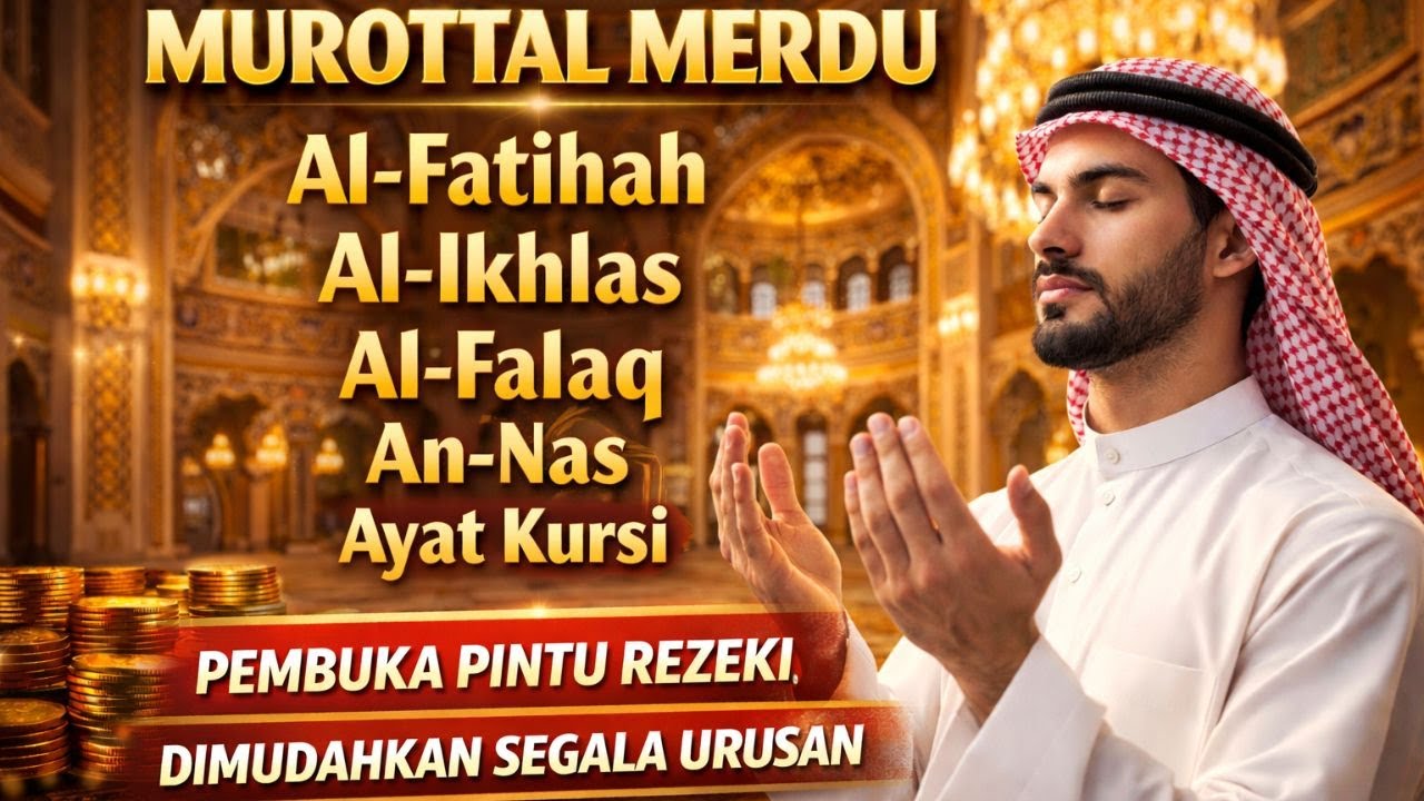 MUROTTAL AL QURAN MERDU | PEMBUKA PINTU REZEKI | AL FATIHAH, AL IKHLAS, AL FALAQ, AN NAS, AYAT KURSI
