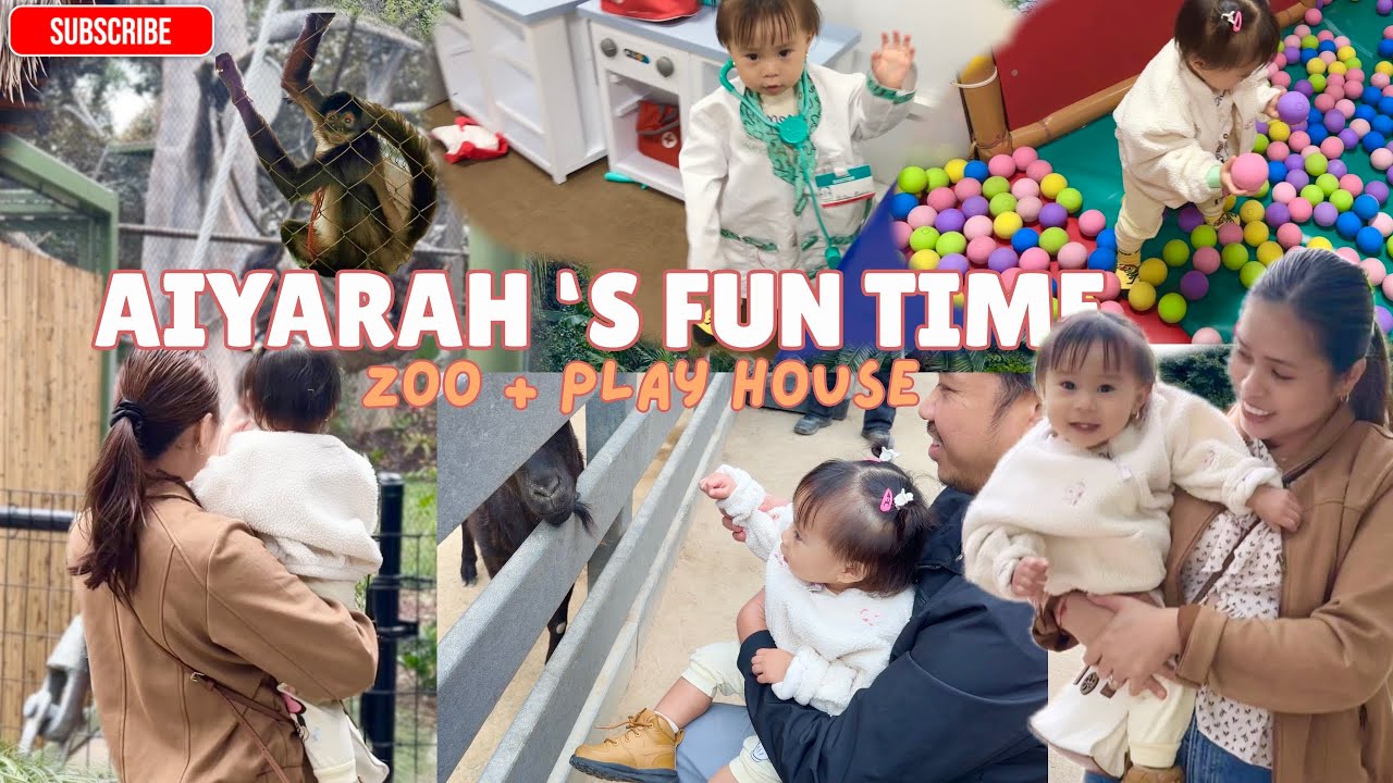 KAMI NALANG TATLO ULET | FUN DAY PARA SA BATA TODAY | PUMUNTA SA ZOO AT PLAY HOUSE #pinayinamerika
