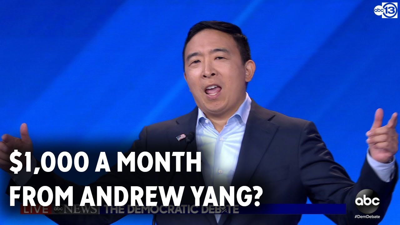 Andrew Yang giving away $1,000 a month to 10 people