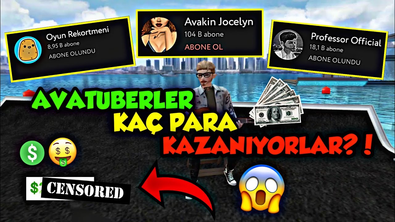 AVATUBERLER KAÇ PARA KAZANIYORLAR?! ŞOK OLACAKSINIZ 😱 | Avakin Life