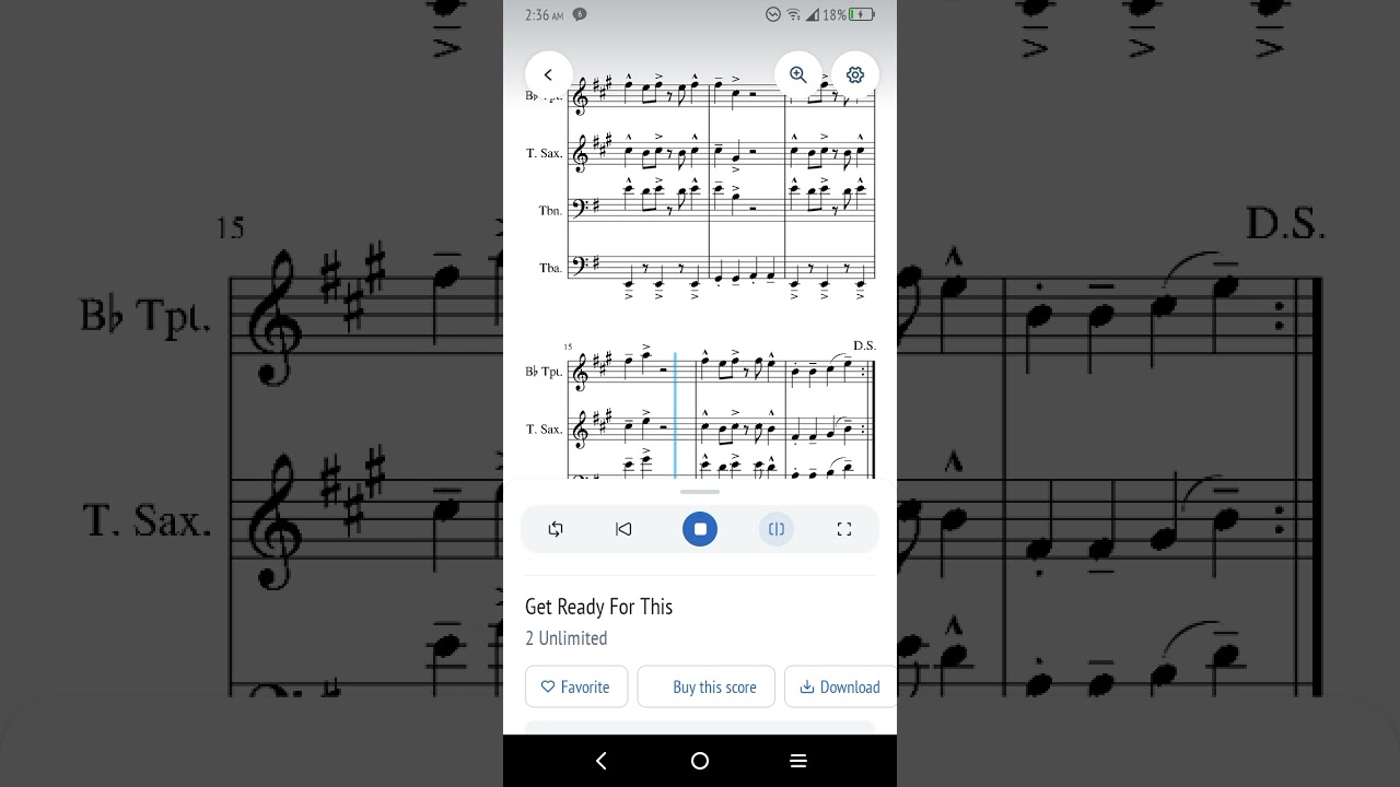 2 unlimited Get Ready for this/ Music Sheet.